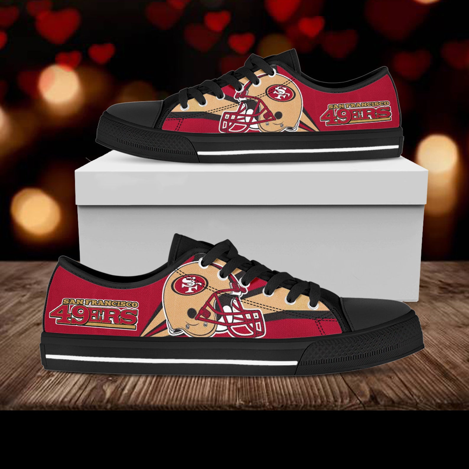 San Francisco 49ers Custom Shoes San Francisco Custom Lowtop Etsy