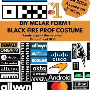 2026 DIY mcl Racing Kostüm- Black Fire prof