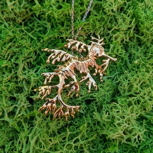 Leafy Sea Dragon Pendant, Sea Horse family - Syngnathidae, Gift for Ocean Lovers, Ocean and Sea Jewelry, Beach Jewelry with Nautical Theme