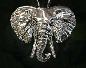 Elephant Pendant for Necklace. Elephant Jewelry, Gold elephant, Silver elephant, Rose Gold elephant, Bronze elephant, Gift for Animal Lover