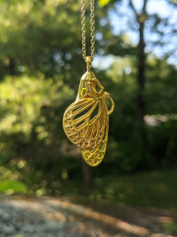 Butterfly cocoon best sale necklace