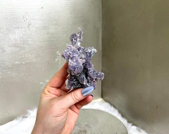 Gorgeous, Purple Grape Agate Mineral Specimen, Ethically Sourced, High Quality Purple Botryoidal Chalcedony