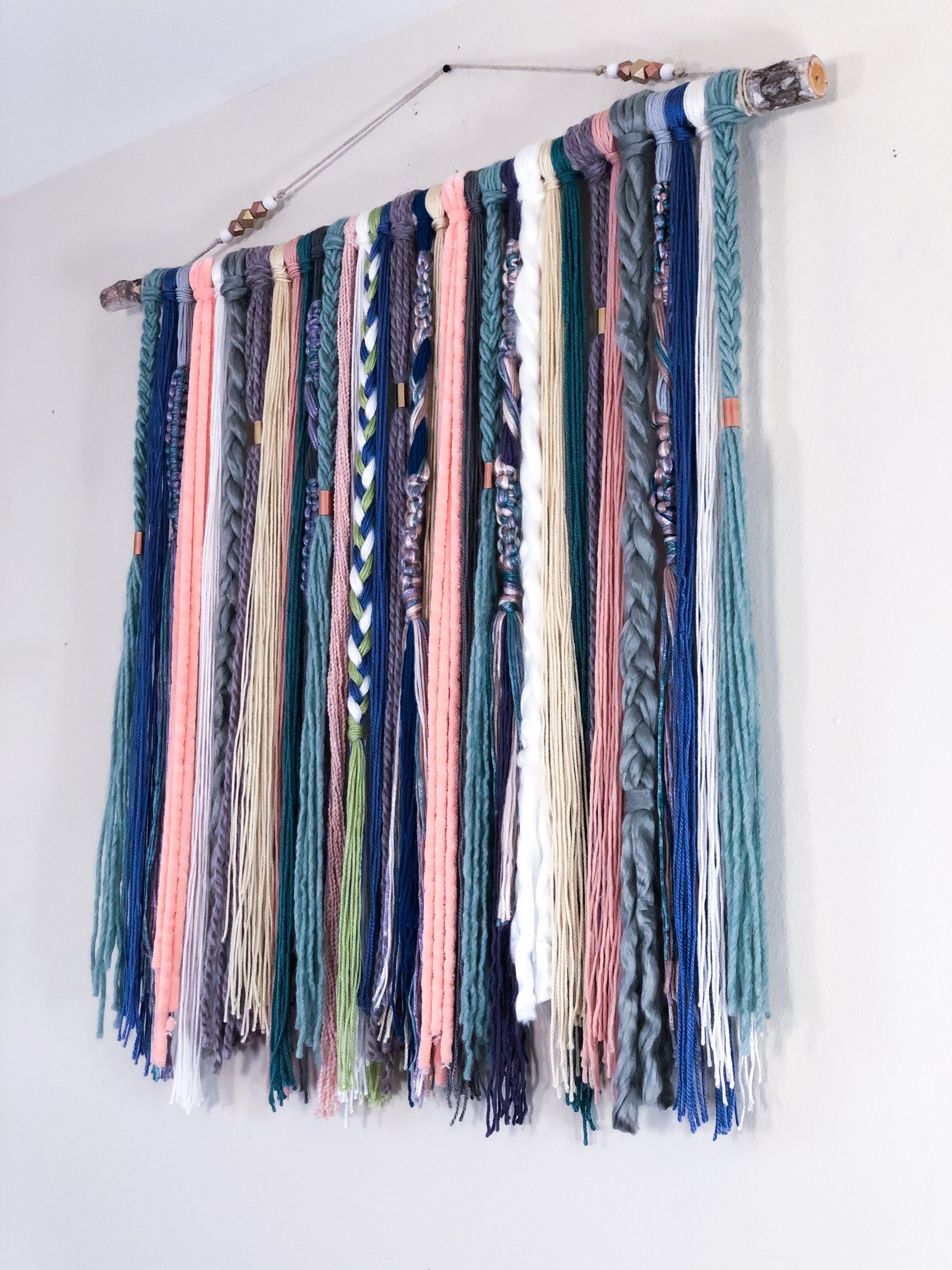 Large Multicolor Macrame Wall Hanging Modern Tapestry Boho Etsy