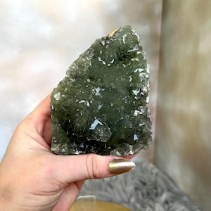 Beautiful, Green Cubic Fluorite Cluster, Ethically Sourced, High Quality Crystal Specimen