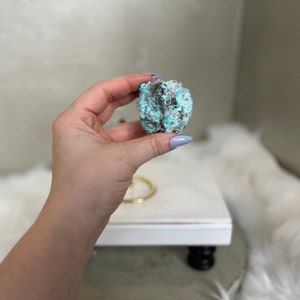 Gorgeous, Raw Mexican Blue Aragonite Specimen, Ethically Sourced, High Quality Crystals