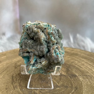 Gorgeous, Rare Botryoidal Blue Hemimorphite Specimen, Ethically Sourced, High Quality Crystal