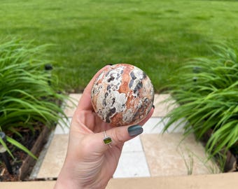 Beautiful, 78mm Money Agate Sphere, High Quality, Ethically Sourced Crystals
