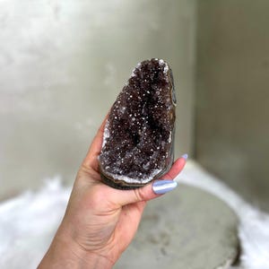 Beautiful, Pinkish Purple Amethyst Cut Base Agate Freeform, Ethically Sourced, High Quality Crystal