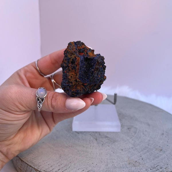 Sparkling, Blue Azurite and Malachite, Mixed Mineral Specimen, Ethically Sourced, High Quality Crystals