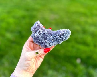 Gorgeous, Purple Grape Agate Mineral Specimen, Ethically Sourced, High Quality Purple Botryoidal Chalcedony