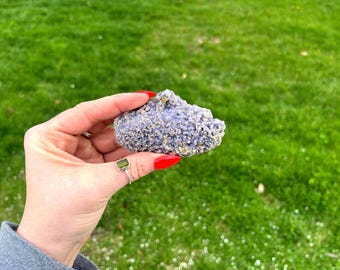 Gorgeous, Purple Grape Agate Mineral Specimen, Ethically Sourced, High Quality Purple Botryoidal Chalcedony