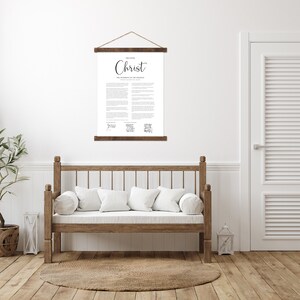 The Living Christ Hanging Canvas Testimony of the Apostles LDS Document Jesus Christ Document LDS print Perfect Easter Gift image 4