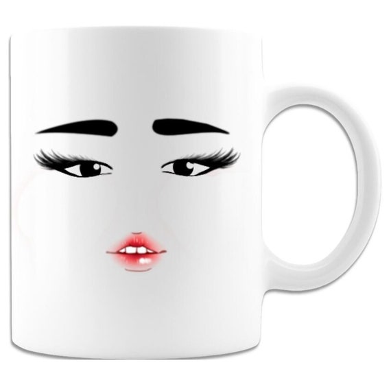 Cute Roblox Face Kawaii Mug High Quality Fun Gift 