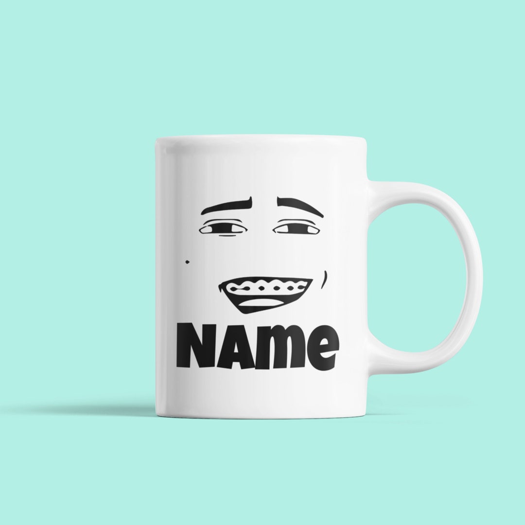 Roblox Man Face Mug Funny Cup Meme Mug Roblox -  Israel