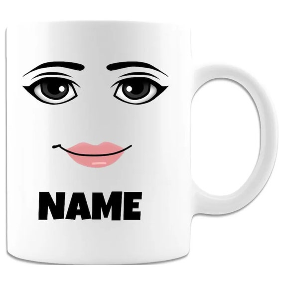 Roblox Woman Face Premium Quality Beautiful Roblox Gift Mug 