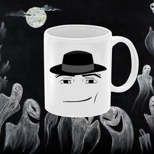 Roblox Man Face Coffee Mug for Sale by rbopone