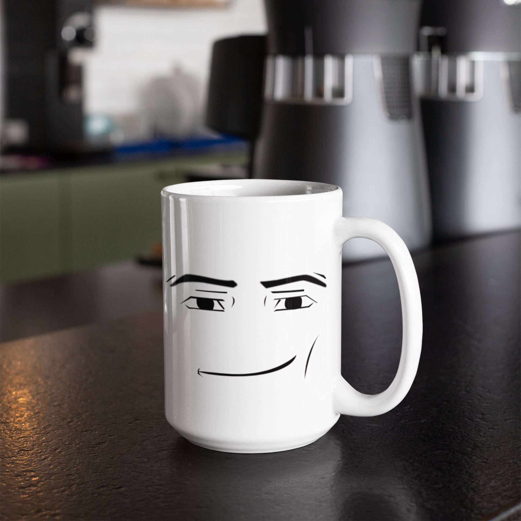 Roblox Guy Face Halloween-themed Gamer Mug 