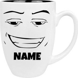 Roblox Man Face Coffee Mug for Sale by rbopone