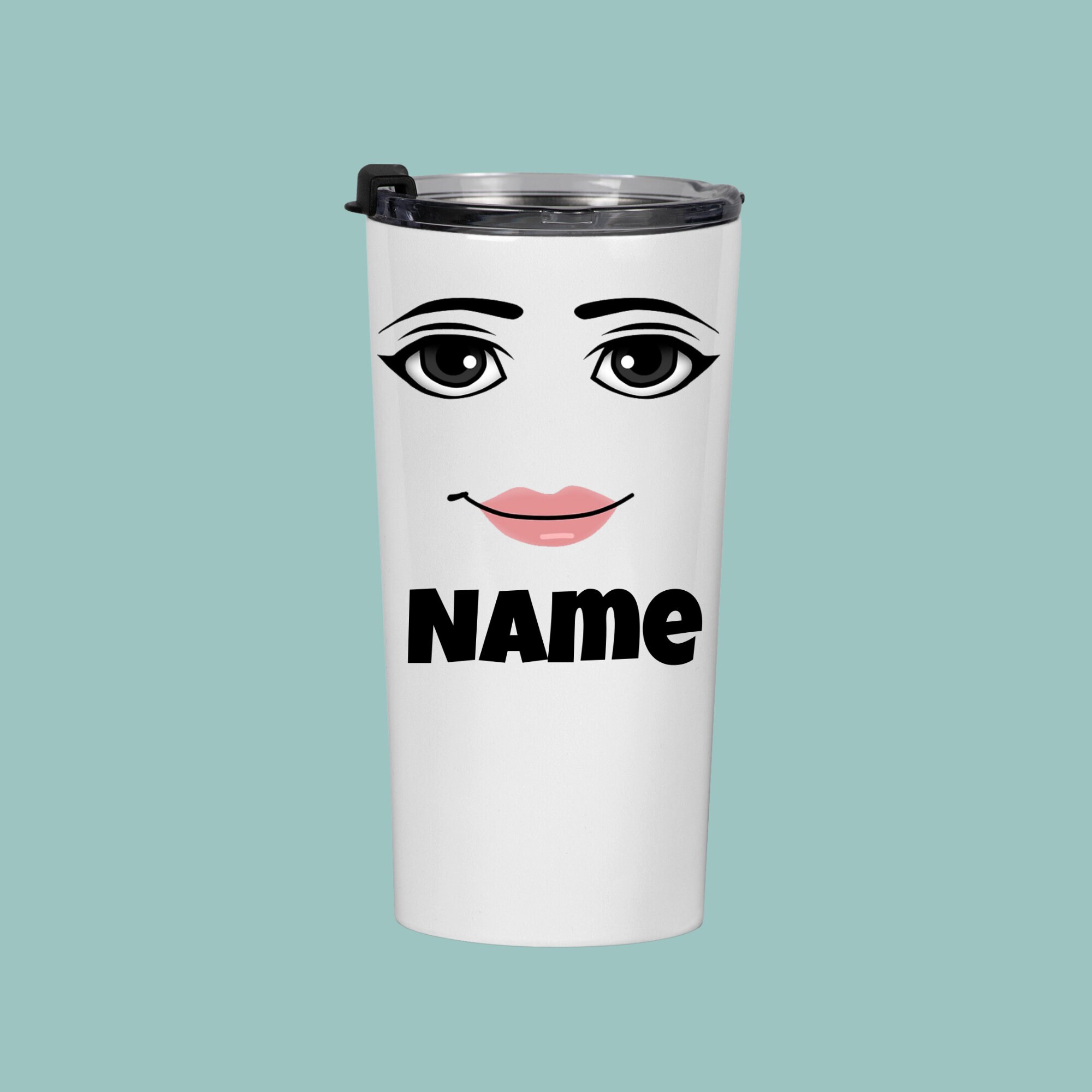 Roblox Man Face Roblox Gifts for Gamer Merch Stainless Steel Water Bottle  Roblox Water Bottle 