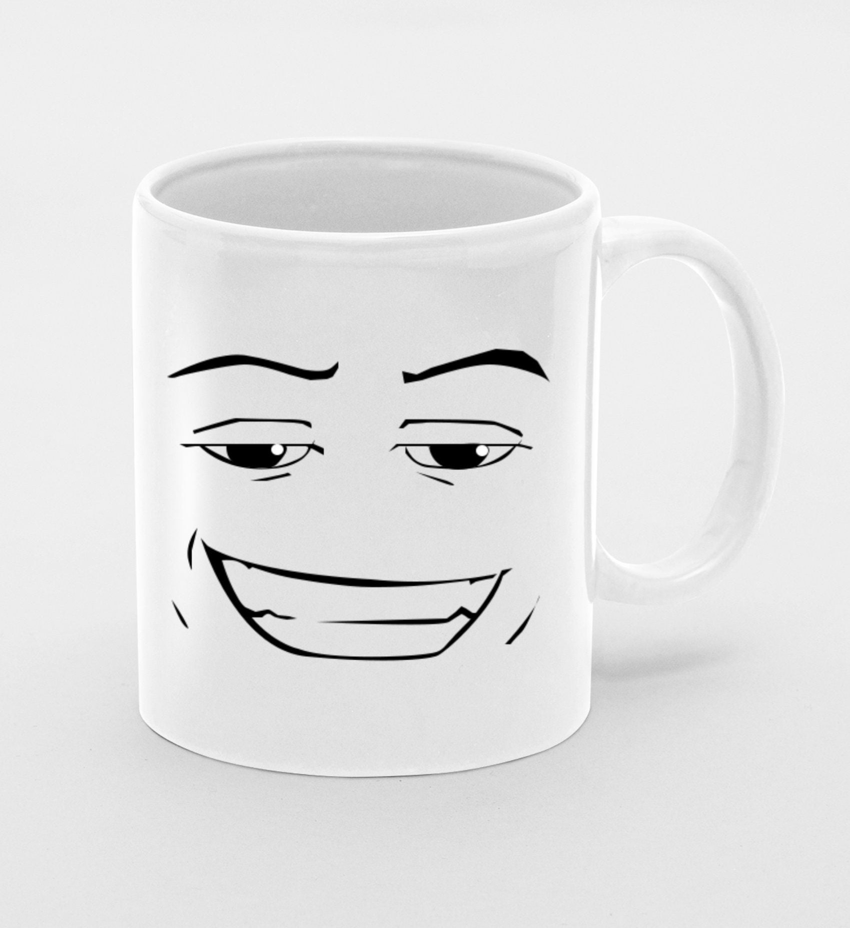 ROBLOX MAN FACE Mug Funny Gamer Birthday Gift Hot Cup, Back To