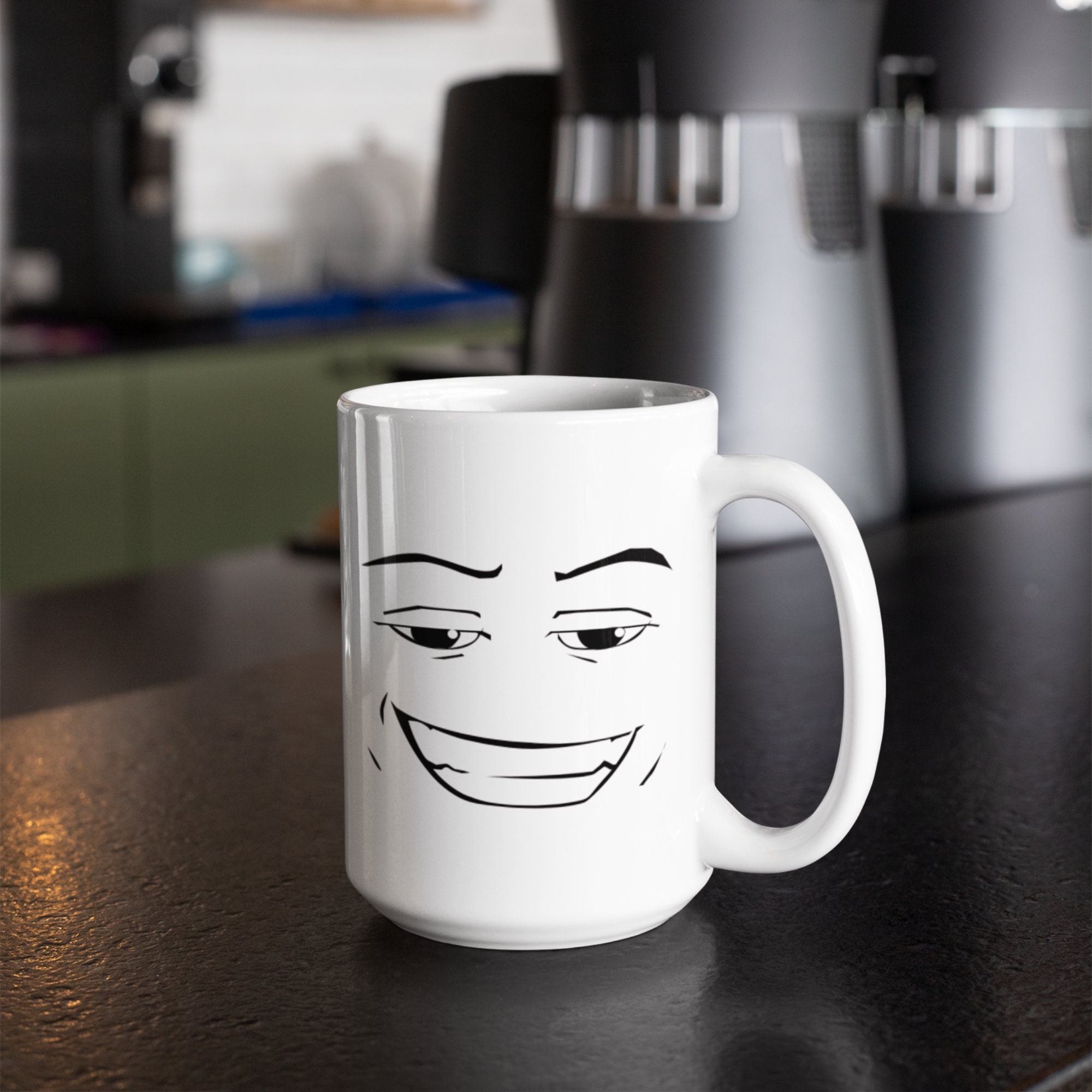 Game Inspired Gamer Face Mug para homens e mulheres, Coffee Faces
