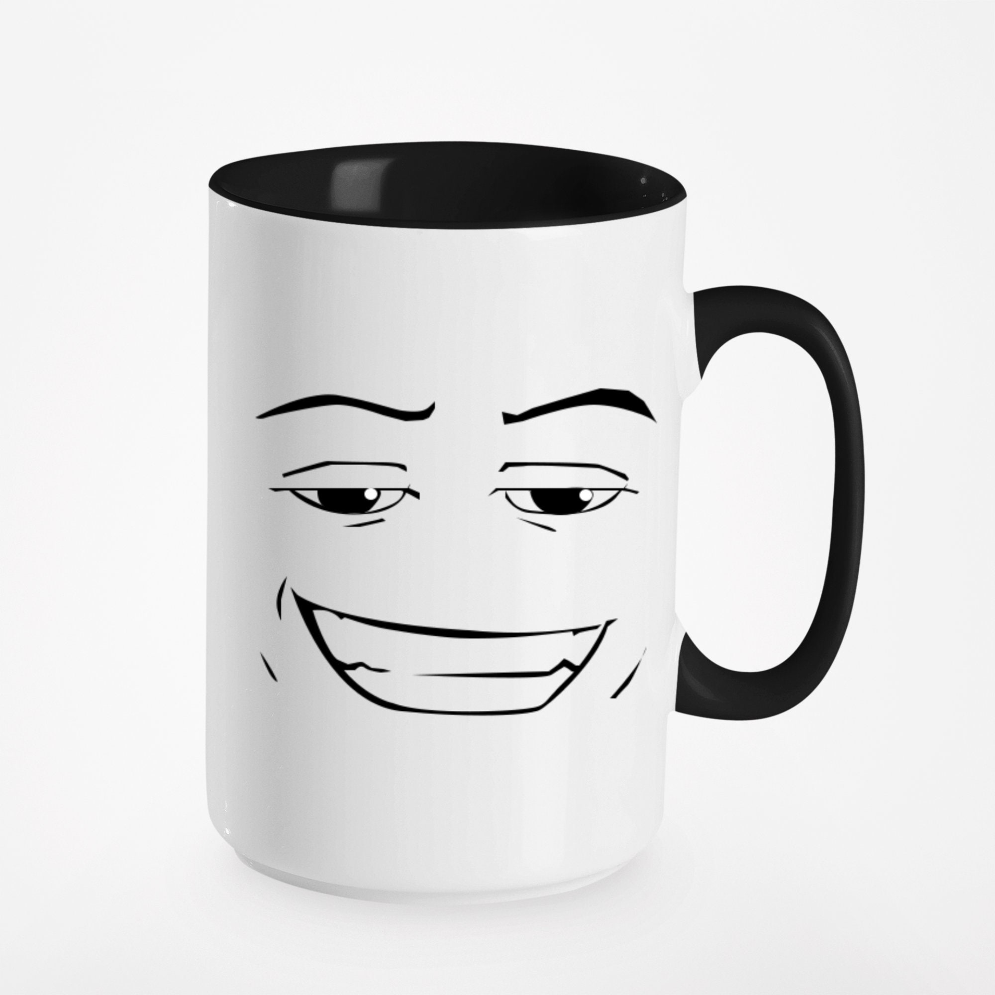 Roblox Man Face Coffee Mug for Sale by rbopone