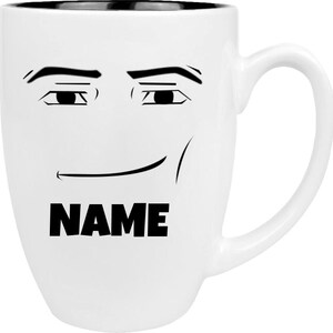 Roblox Man Face Coffee Mug for Sale by rbopone