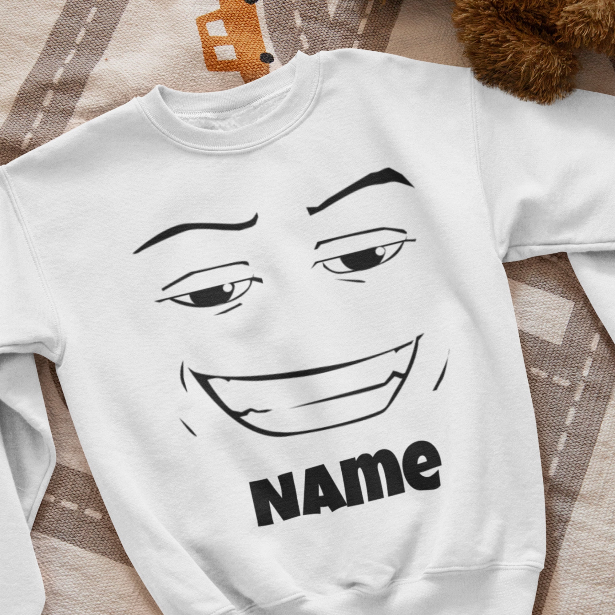 ROBLOX FACE' Kids' Longsleeve Shirt