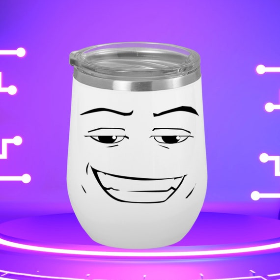 Customized Roblox Tumbler Smirking Face Gift Tumbler 