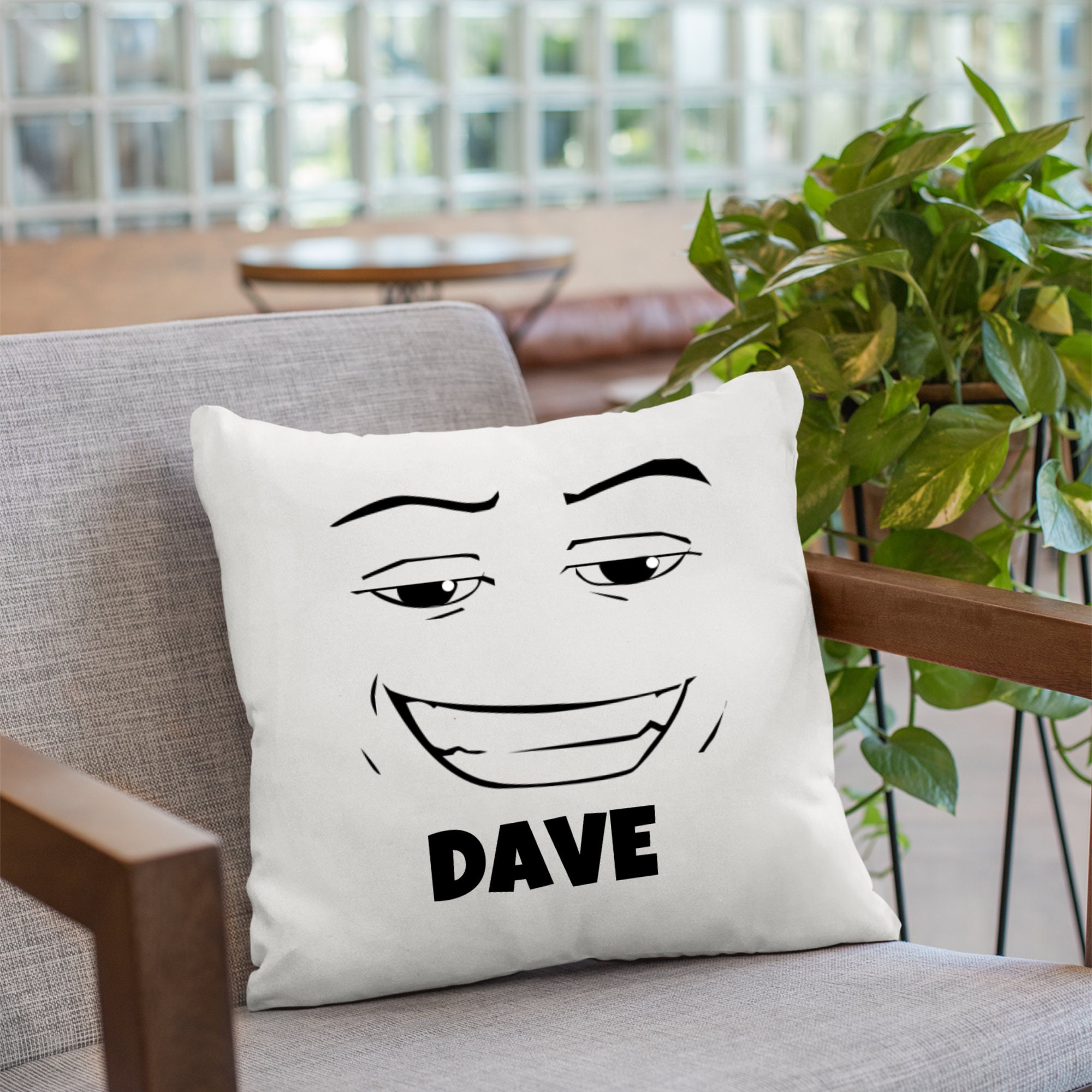 Roblox Chad Face Meme Spun Polyester Square Pillow -  Australia