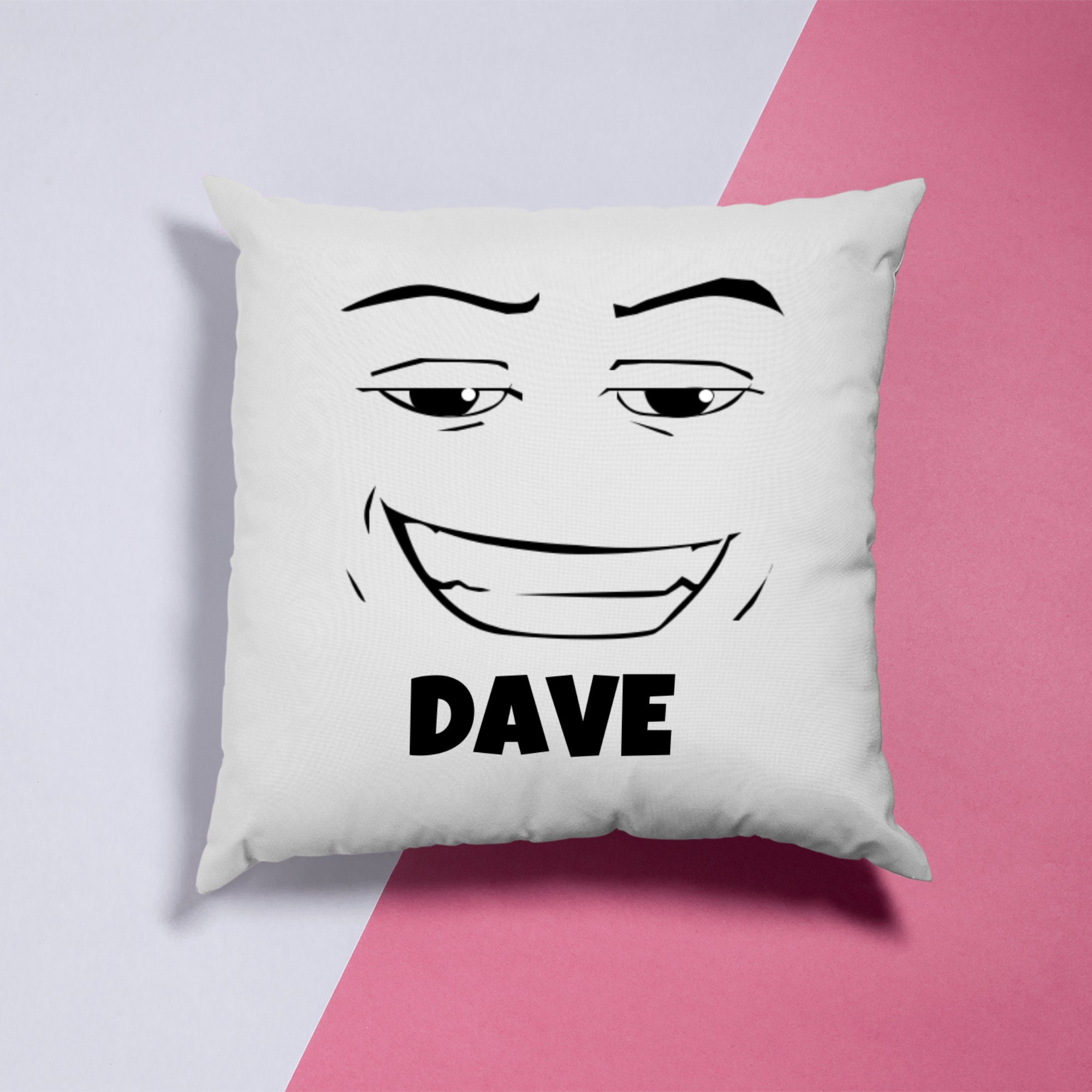 Spun Polyester Square Pillow Roblox Face Pillow / Meme 