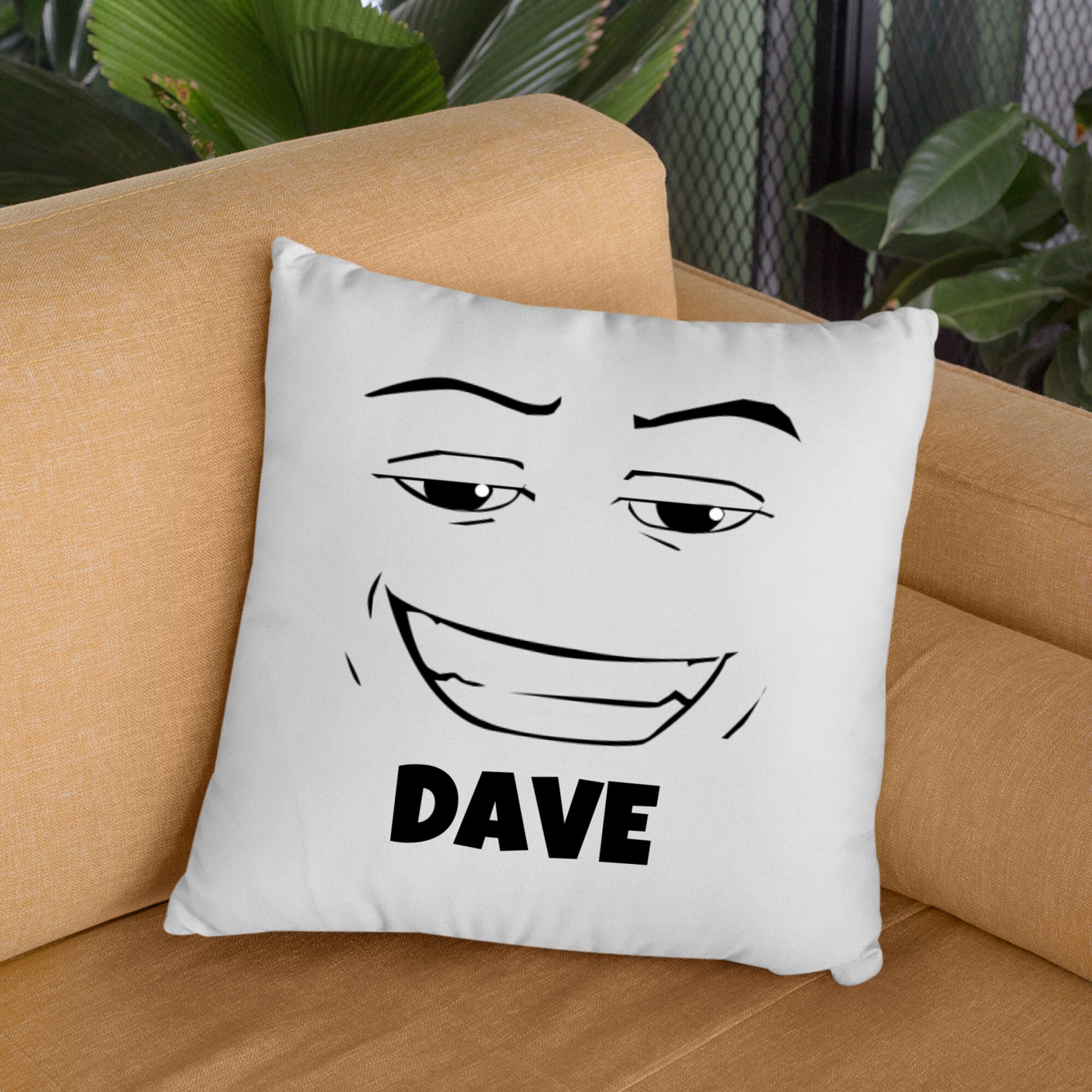 Roblox Chad Face Meme Spun Polyester Square Pillow 