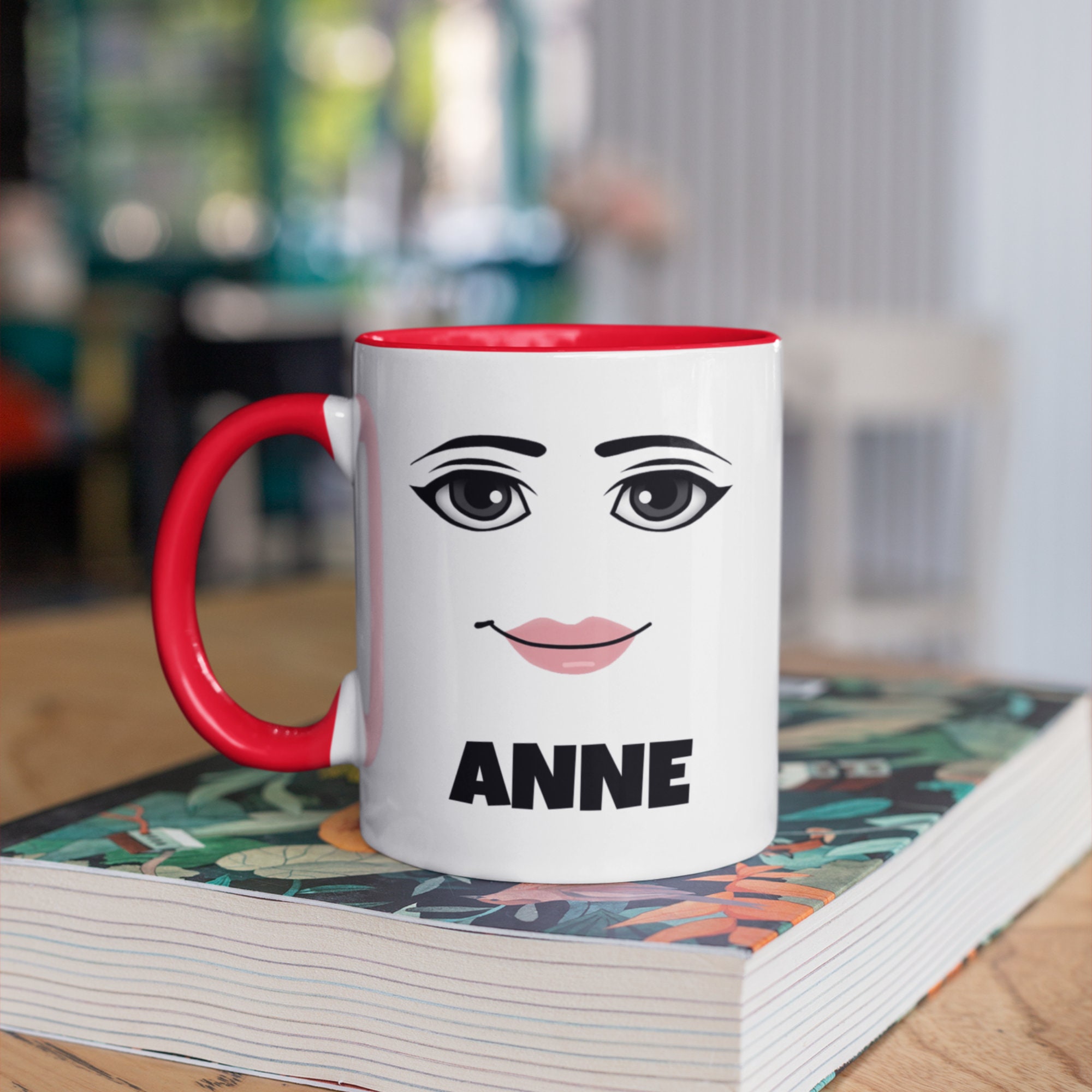 Roblox Woman Face Mug Cute Gift for A Cutie 
