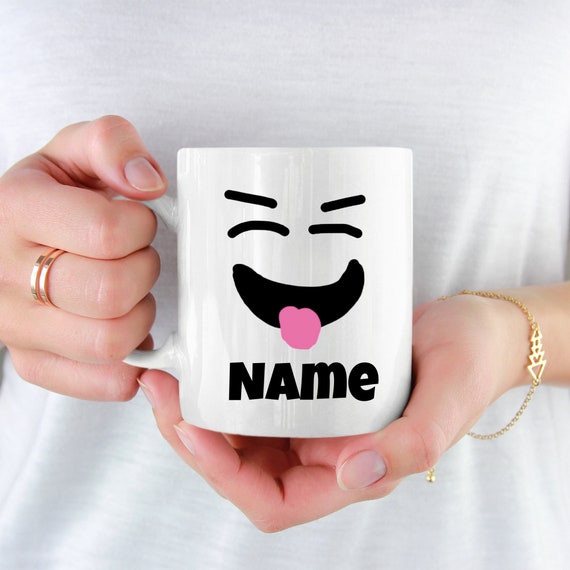 Personalized Prankster Face Perfect Mug for Roblox Noob 