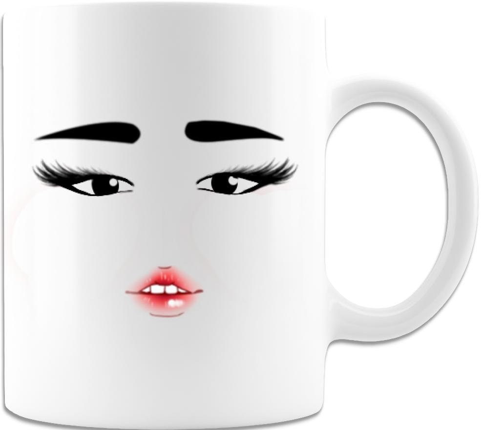 Roblox Woman Face Premium Quality Beautiful Roblox Gift Mug -  Israel