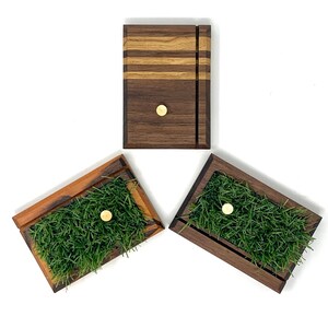 Golf Scorecard Display Gift - Walnut (Gift for Golfer, Ball Display, or Guy Gift)