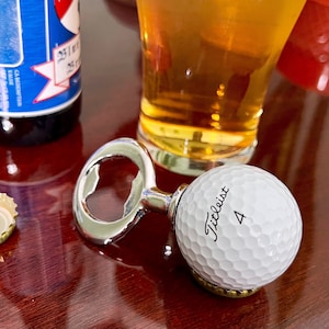 Golf Ball Bottle Opener Gift - (Gift for Golfer, Dad Gift, or Guy Gift)
