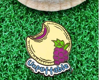 Unputtable Golf Ball Marker - Funny Golf Gift for Golfer, PB&J