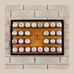 Customizable Golf Ball Display Frame: Custom Wall-Mounted Art Gift for Golfer
