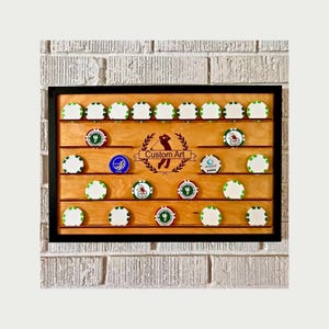 Customizable Poker Chip Golf Ball Marker Display Frame: Custom Wall-Mounted Art Gift for Golfer