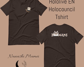 Nanashi Mumei Hololive Holocouncil Merch Unisex t-shirt