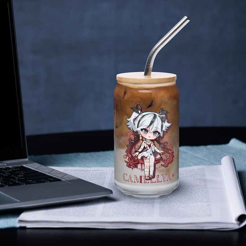 Camellya Wuthering Waves Wuwa Fanart Can-shaped glass