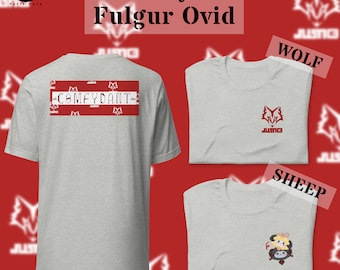 Fulgur Ovid Nijisanji Noctyx Merch Comfydant Unisex Jersey Short Sleeve Tee Tshirt | Vtuber Merch