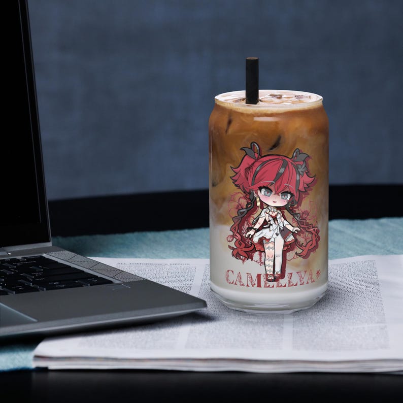 Camellya Wuthering Waves Wuwa Fanart Can-shaped glass