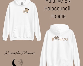 Nanashi Mumei Hololive Holocouncil Fan Made Merch Unisex Hoodie| Vtuber, Otome game, Anime Merch