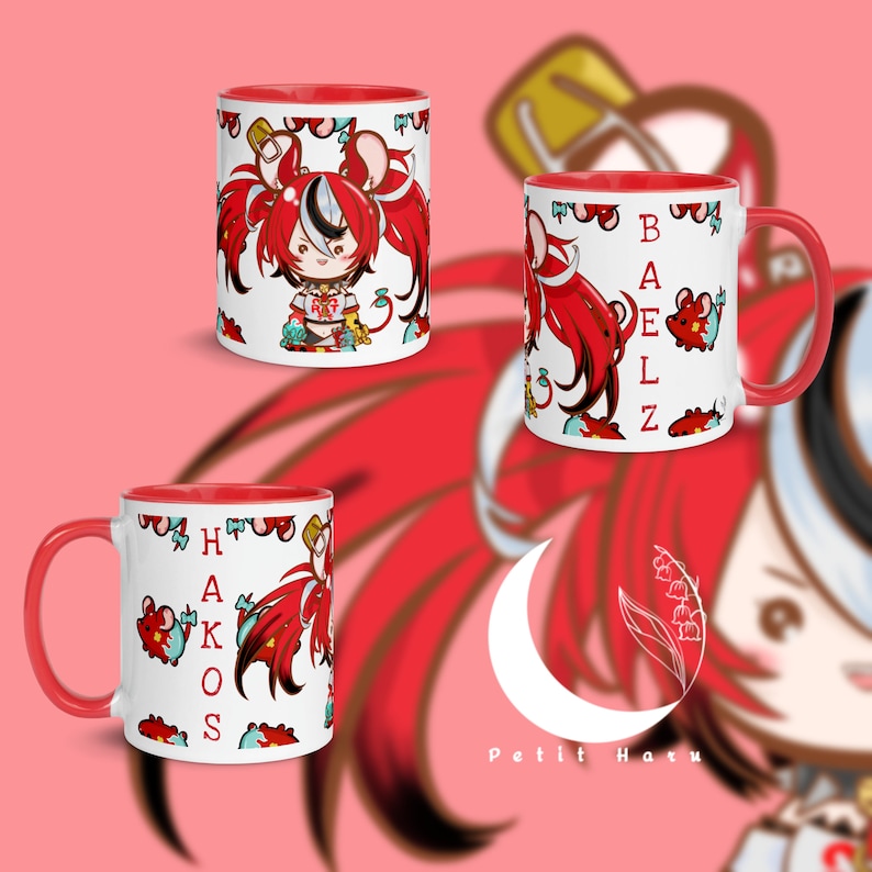 Hololive Hakos Baelz Hololive Holocouncil Fan Kunst Tasse Mit Roter hololive-hakos-baelz-hololive-holocouncil-fan-kunst-tasse-mit-roter
