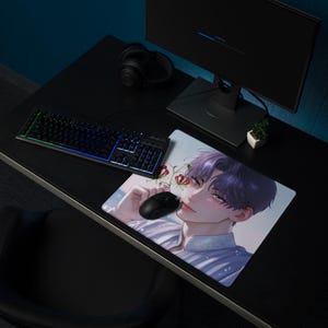 Rafayel Love and Deepspace LADS Fanart Gaming Maus Pad und Poster