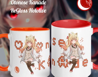 Otonose Kanade Hololive Holo Regloss Mug with Color Inside