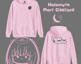 Hololive Mori Calliope Dead beats Pink Version Fan made Unisex Hoodie