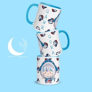 Hololive EN Gawr Gura Mug with Color Inside